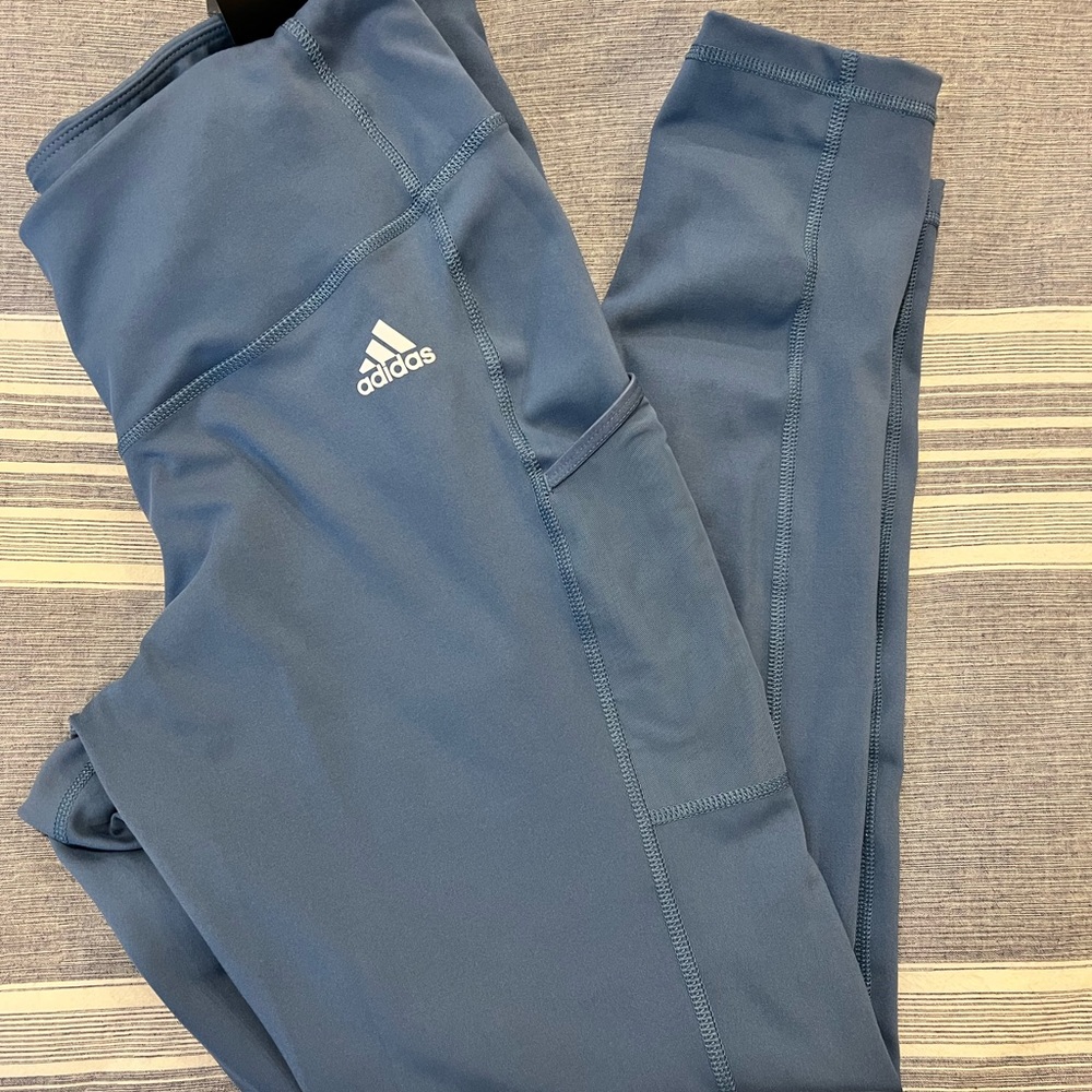 Light blue Adidas leggings